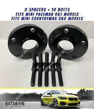 Alloy Wheel Spacers Fits Mini Countryman R60 Paceman R61 12mm Black x 2 + Bolts