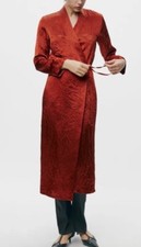 ZARA SATIN EFFECT WRINKLE WRAP