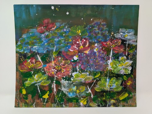 Original abstract floral - abstract,