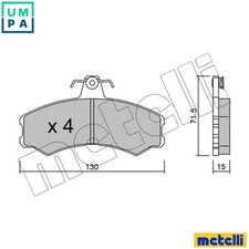 BRAKE PAD SET DISC BRAKE 22-0031-1 FOR SANTANA IVECO MASSIF/Pickup/Single/Cab