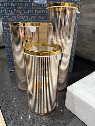 Partylite trio rose gold pin - trio,