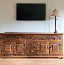Rustic Pine Sideboard Dark Oak