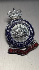 Vintage RNLI Royal National Lifeboat Institute Committee Enamel Pin Badge