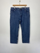 Wrangler Mens Regular Straight Fit Blue Jeans- 100% Cotton - W38 L29