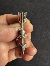 Vintage Hallmark Sterling Silver Scottish Thistle Arrow Brooch