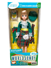 Takara Jenny Doll, WORLD JENNY SCOTLAND Vintage Fashion Doll SEALED NEW