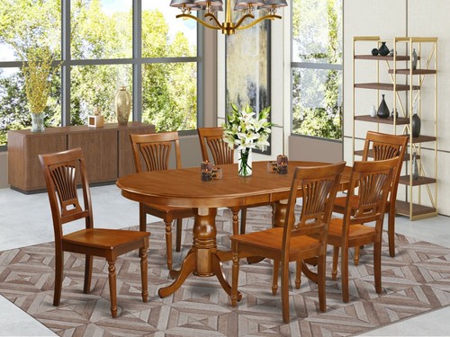 7pc dining set - plainville, oval