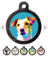 Jack Russell Dog Breed Pet Tags Personalised Name Cute ID Disc for Collar