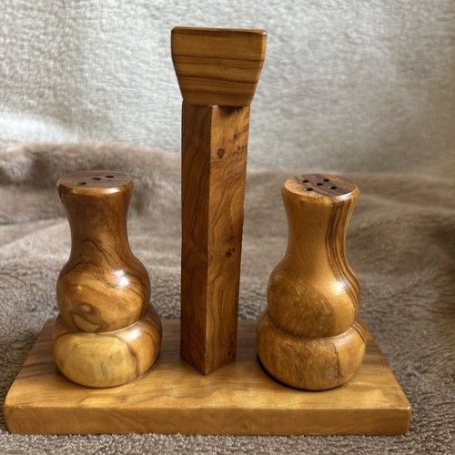 Vintage wood salt - vintage, &