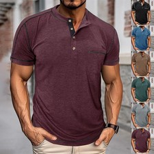 Men's Button Casual Loose