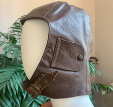 WW1/WW2 German LUFTWAFFE Air Force Pilot Aviator Leather Helmet Flying Fight Hat