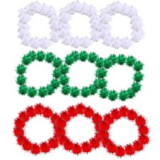 2 PCS Glitter Pom Poms Mini