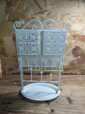 Claires Accessories Earring & Jewellery Stand Holder White Metal