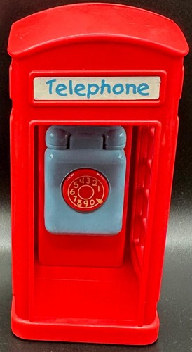 Happyland red telephone box - red,