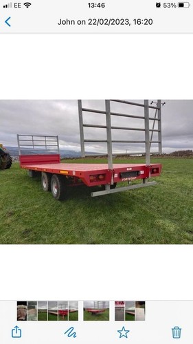 Bale trailer pallet - trailer, |