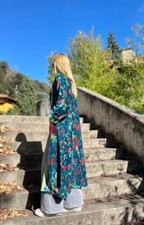 Indian Green Floral Kimono