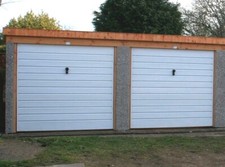 Concrete double garage - concrete,