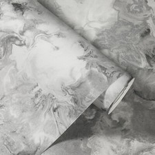 Cream/Grey Marble Metallic