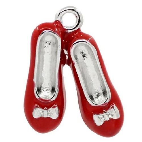 Red enamel dorothy style - red,
