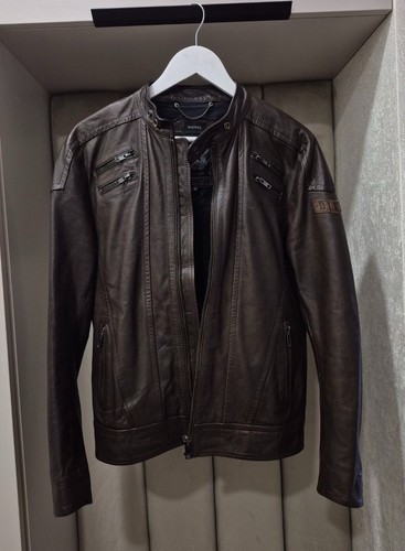 Diesel leather jacket cafe - leather,