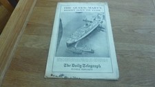 1936 ORIGINAL QUEEN MARY JOURNEY DOWN CLYDE DAILY TELEGRAPH SUPPLEMENT COMPLETE