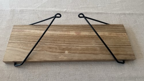 Rustic wooden wall shelf 42cm - rustic,