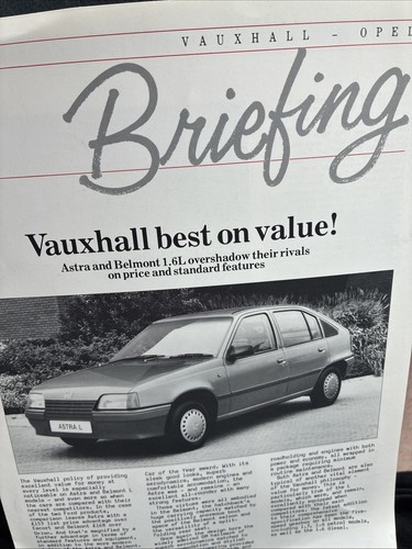 The vauxhall astra belmont - &,