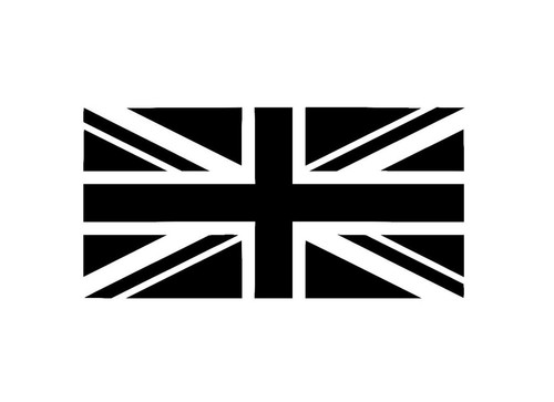 Union jack vinyl sticker die - union,