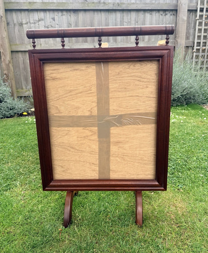 Wooden firescreen for - for, tapestry
