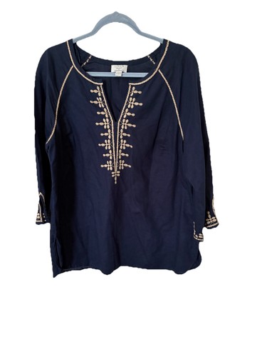 Navy monsoon linen - navy,