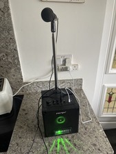 Intempo Karoake Speaker with Microphone Lights Adjustable Height Telescopic