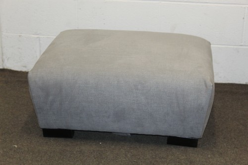 Footstool pale grey soft - in,