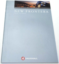 VAUXHALL FRONTERA SPORT & ESTATE UK SALES BROCHURE OCTOBER 1998