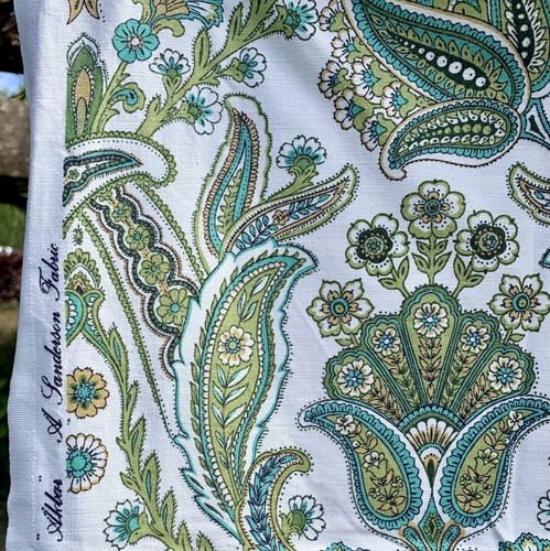 Country cottage green floral - country,