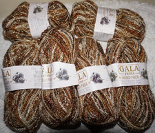 6 Skeins, Gala Yarns, "Mixed