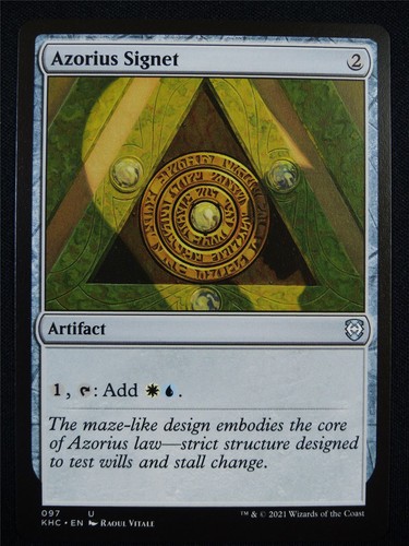 Azorius signet mtg card - -,