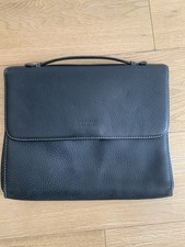 LANCEL Black Grained Leather