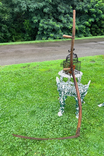 Vintage scythe hay sickle - vintage, scythe,