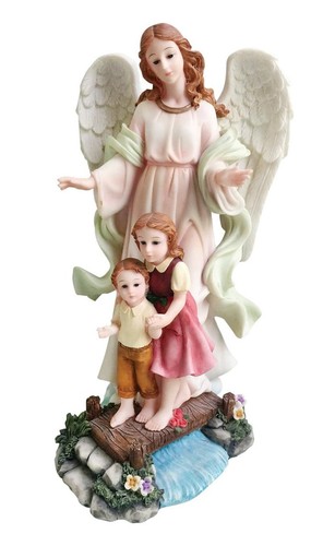 Inch guardian angel statue - inch,