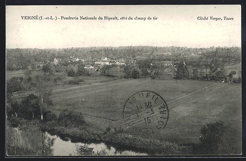 Old postcard veigné - old, /