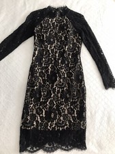 Keepsake the Label Long Sleeve Lace Cocktail Dress Black Size X-Small