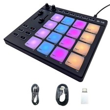 MIDI Pad Beat Maker Machine Portable MIDI Controller Pad for Music Maker