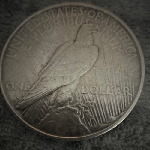 1923 peace silver - silver, one
