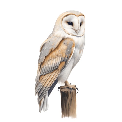 Sticker barn owl - 2x, car