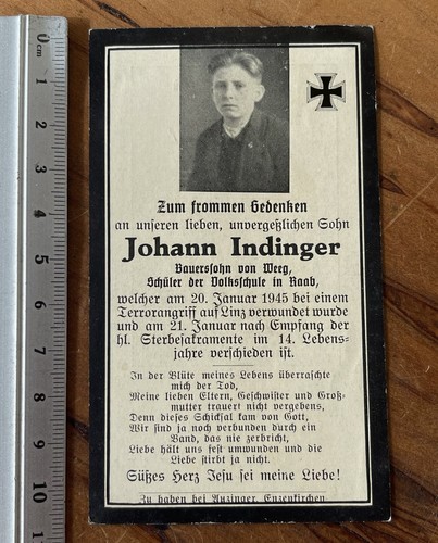 Original ww2 german death card - original,