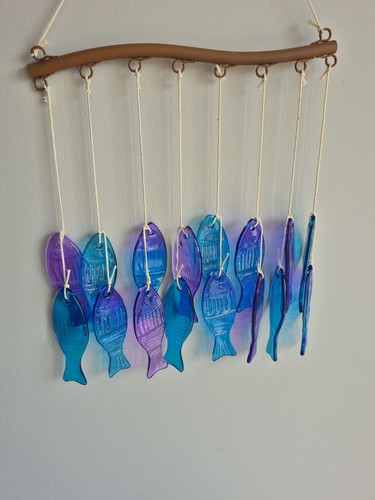 Glass wind chime - glass,