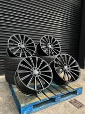 19" Inch Gloss Black Turbine Alloy Wheels with Tyres x4 WILL FIT MOST MERCEDES