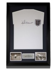 Jimmy Greaves ENGLAND Signed Framed Shirt £249 COA