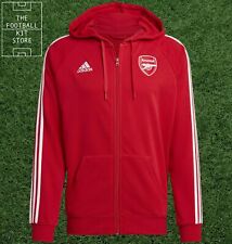 Arsenal Hoodie Mens - Official adidas AFC Hoody / Hooded Jacket - XS