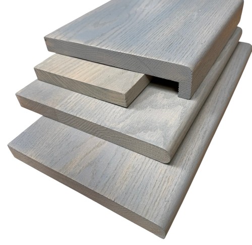 Solid grey stain oak - oak, window